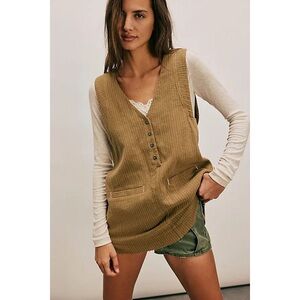 Free People We The Free Pinstripe Menswear Vest